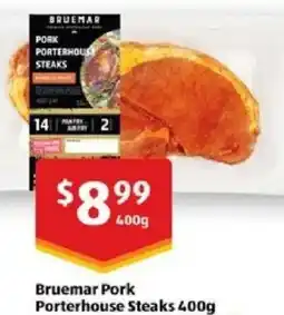 ALDI Bruemar pork porterhouse steaks offer