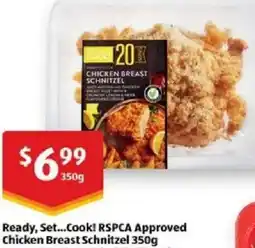 ALDI Ready set cook rspca approved chicken breast schnitzel offer