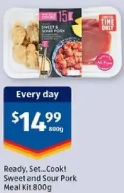 ALDI Ready, set...cook! sweet and sour pork meal kit offer