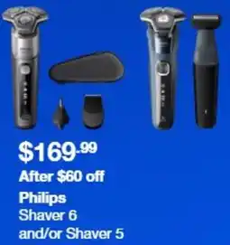 Costco Philips shaver 6 and/or shaver 5 offer