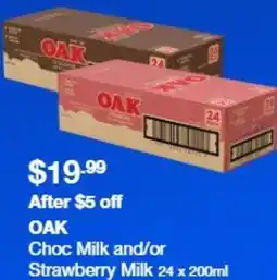 Costco Oak choc milk and/or strawberry milk offer