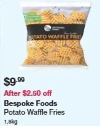 Costco Bespoke foods potato waffle fries offer