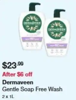 Costco Dermaveen gentle soap free wash offer