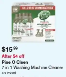 Costco Pine o cleen 7 in 1 washing machine cleaner offer