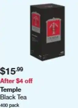 Costco Temple black tea offer