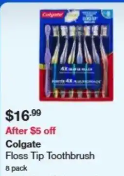 Costco Colgate floss tip toothbrush offer