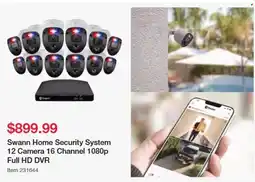 Costco Swann home security system 12 camera 16 channel 1080p full hd dvr offer