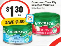 IGA Greenseas tuna offer