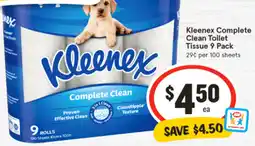 IGA Kleenex complete clean toilet tissue offer