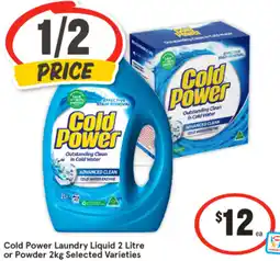 IGA Cold Power Laundry Liquid or Powder offer