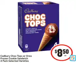 IGA Cadbury Choc Tops or Oreo Frozen Cookie Sandwich offer