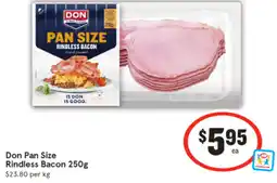 IGA Don Pan Size Rindless Bacon offer