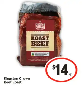 IGA Kingston crown beef roast offer