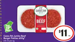 IGA Caves rd jumbo beef burger patties 6 offer