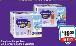 IGA Babylove nappy pants offer