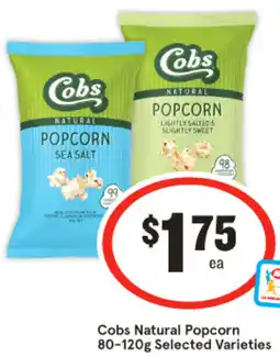 IGA Cobs Natural Popcorn offer