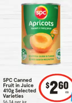 IGA Spc canned fruit in juice offer