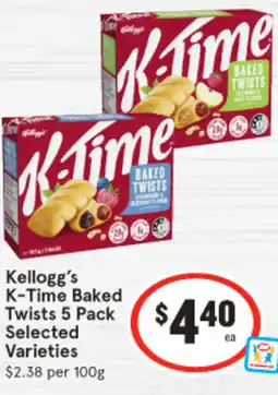 IGA Kellogg's k-time baked twists 5 pack offer