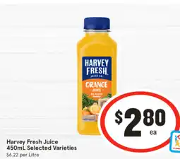 IGA Harvey fresh juice offer