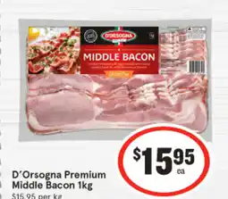 IGA D'orsogna premium middle bacon offer