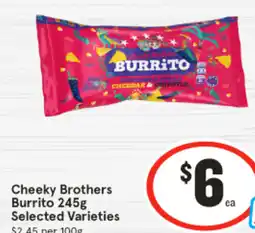 IGA Cheeky brothers burrito offer