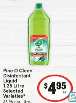 IGA Pine o cleen disinfectant liquid offer
