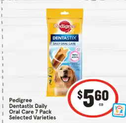 IGA Pedigree dentastix daily oral care 7 pack offer