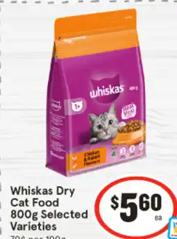 IGA Whiskas dry cat food offer
