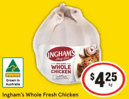 IGA Ingham's Whole Fresh Chicken offer