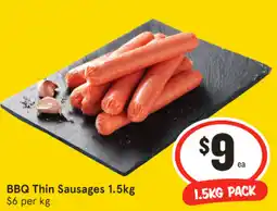 IGA BBQ Thin Sausages offer