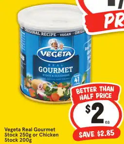 IGA Vegeta Real Gourmet Stock or Chicken Stock offer
