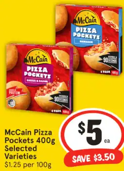 IGA McCain Pizza Pockets Selected Varieties offer
