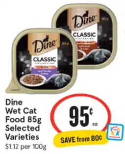 IGA Dine Wet Cat Food Selected Varieties offer