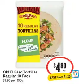 IGA Old El Paso Tortillas Regular offer