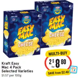 IGA Kraft Easy Mac Selected Varieties offer