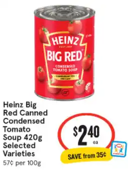 IGA Heinz Big Red Canned Condensed Tomato Soup Selected Varieties offer