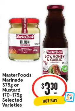 IGA MasterFoods Marinade or Mustard Selected Varieties offer