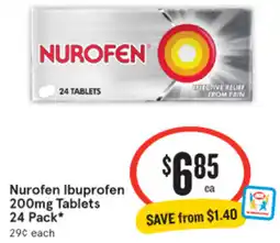 IGA Nurofen Ibuprofen Tablets offer