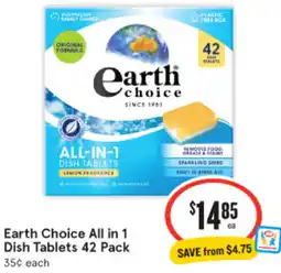 IGA Earth Choice All in 1 Dish Tablets offer