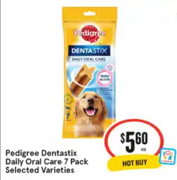 IGA Pedigree Dentastix Daily Oral Care Selected Varieties offer