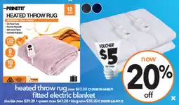Cheap as Chips heated throw rug offer