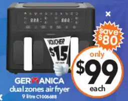 Cheap as Chips Germanica dual zones air fryer offer