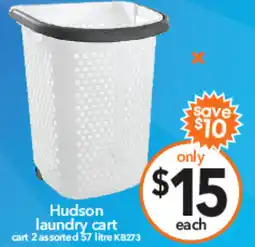 Cheap as Chips Hudson laundry cart offer