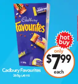 Cheap as Chips Cadbury Favourites offer