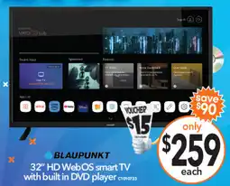 Cheap as Chips Blaupunkt 32" HD WebOS smart TV offer