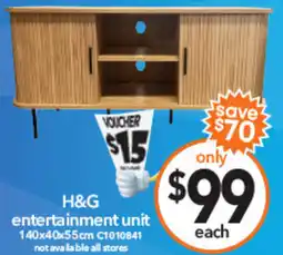 Cheap as Chips H&G entertainment unit offer