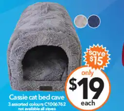 Cheap as Chips Cassie cat bed cave offer