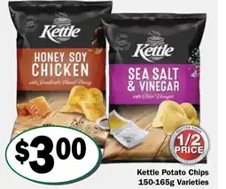 Friendly Grocer Kettle Potato Chips Varieties offer