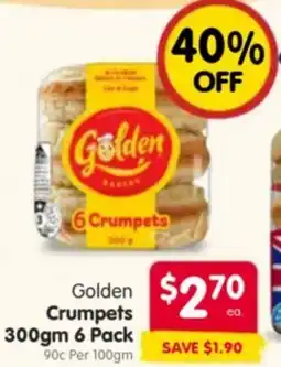 Spar Golden Crumpets offer