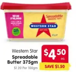 Spar Western Star Spreadable Butter offer